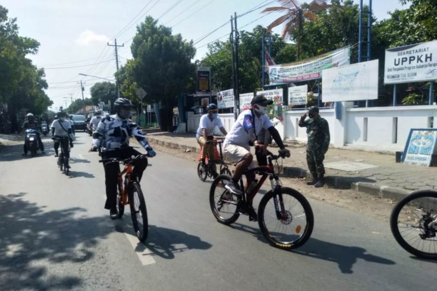 Dandim Tegal Ikuti Virtual Ride dan Monitroring Wajah Kota