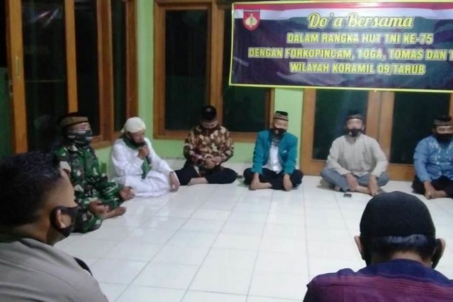 Do’a Bersama Dalam Rangka HUT Ke – 75 TNI Tahun 2020 Di Wilayah Tarub