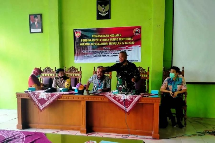 Guna Mendukung Tugas, Koramil Dukuhturi Gelar Bin Peta Jarak Jaring Ter