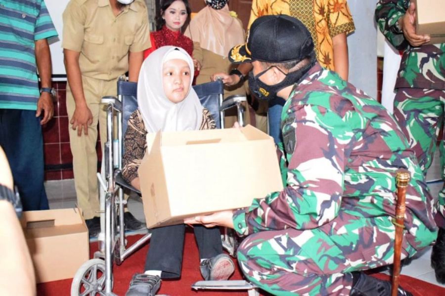 Kodim 0712/Tegal Gelar Komsos Di SLB Slawi