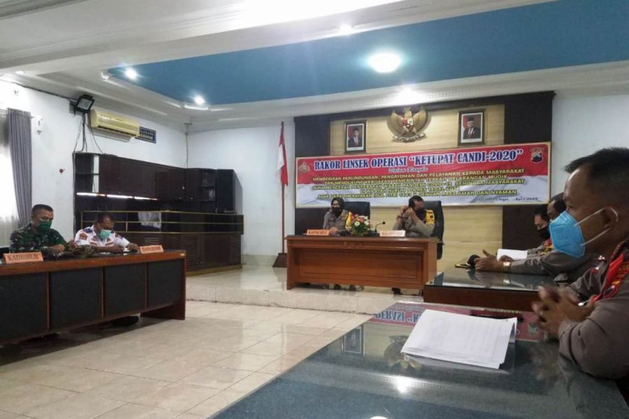 Ws. Pasiops Kodim Tegal Ikuti Rakor kesiapan pelaksanaan Operasi Ketupat Candi Polres Tegal Kota