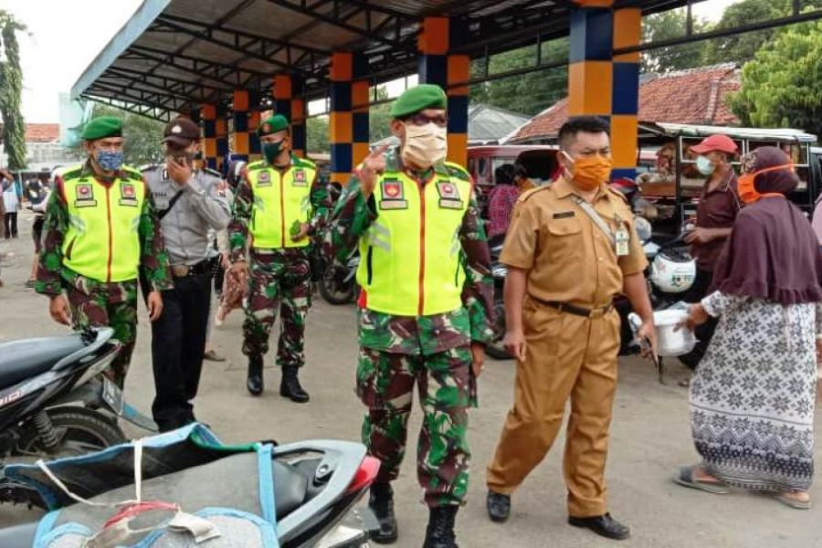 Kegiatan Gugus Tugas Percepatan Penanganan Covid 19 Di Pasar Trayeman