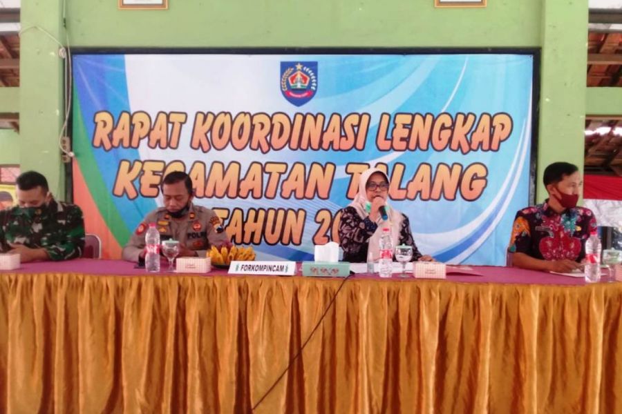 Koramil Akan Mendukung Dan Siap Mengawal Hasil Rakor Lengkap Kecamatan Talang