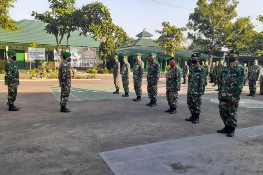 Pasilog Sampaikan Beberapa Hal Pada Apel Pagi Kodim 0712/Tegal
