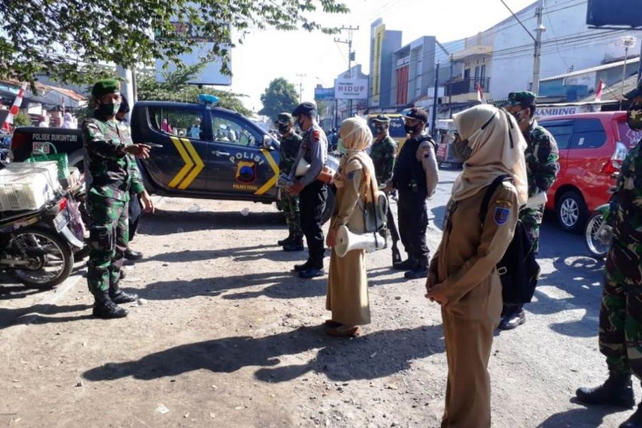 Danramil Pimpin Apel Penegakan Disiplin Protokol Kesehatan Di Wilayah Kecamatan Dukuhturi