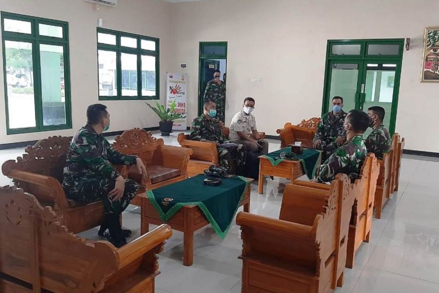 Kodim 0712/Tegal Terima Tim Wasgiat Bidang Ops Dari Sopsad