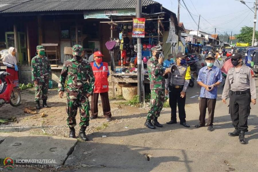 Upaya pemutusan Rantai Virus Corona Terus Dilakukan Oleh Koramil 12/Jatinegara