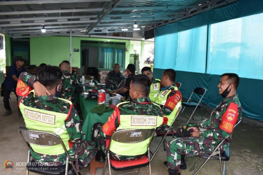 Jalin Silaturahmi Dandim Tegal kunjungi Koramil 20/Bojong