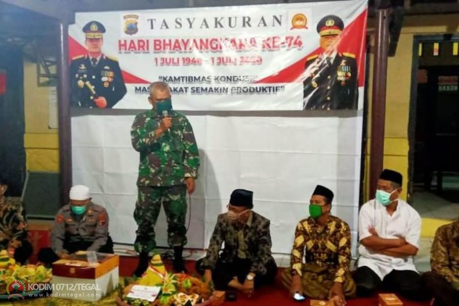 Danramil 11/Pangkah Hadiri Malam Tasyakuran Hari Bhayangkara Ke-74