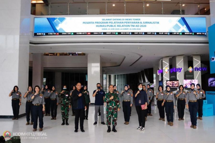 SINERGITAS DINAS PENERANGAN ANGKATAN DARAT DAN MNC GROUP, TINGKATKAN SDM JURNALISTIK