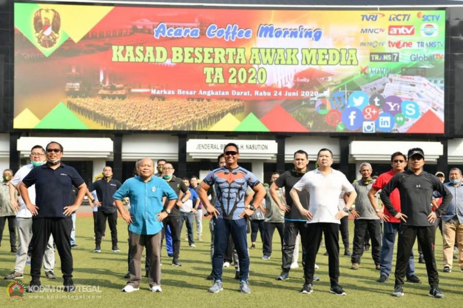 Kasad Gelar Coffee Morning dengan Awak Media