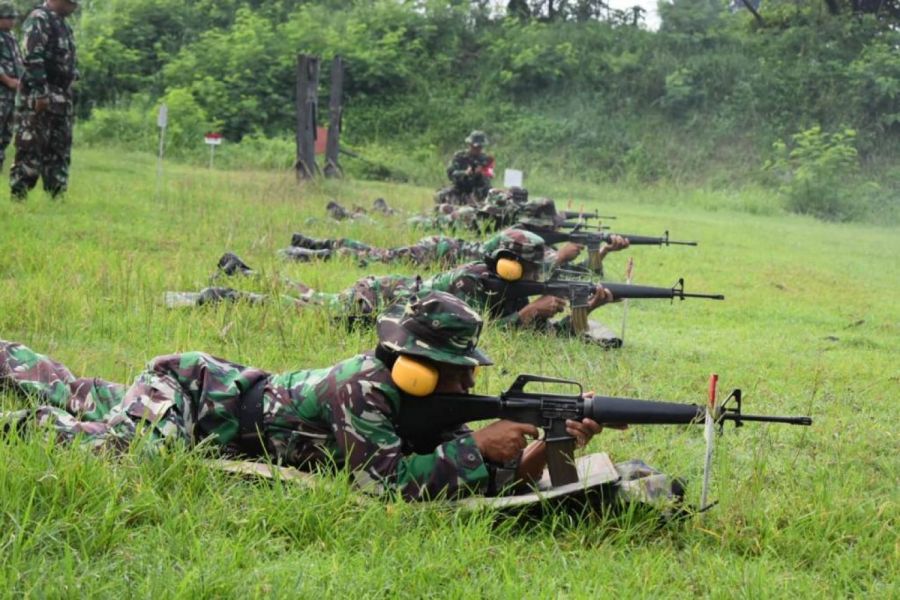 Guna Tingkatkan Profesionalisme, Prajurit Kodim Tegal Gelar Latihan Menembak