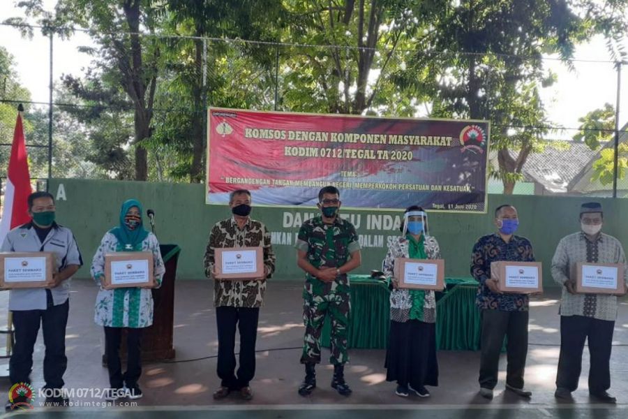 Bangun Kebersamaan,Kodim 0712/Tegal Gelar Komsos Dengan Komponen Masyarakat