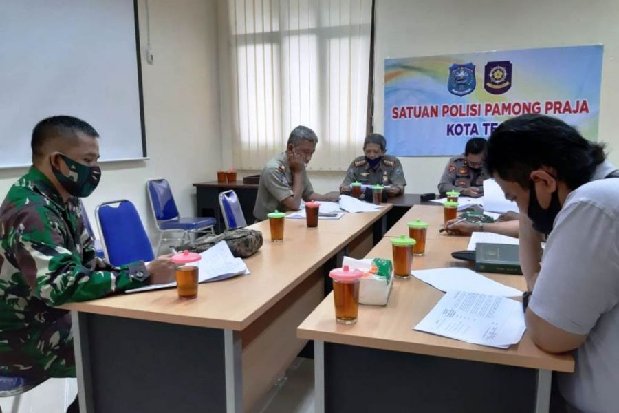 Operasi Yustisi Penegakan Disiplin Prokes Kota Tegal Dievaluasi