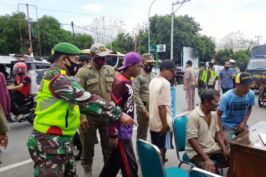 Bertempat Di Jalan Raya Pasar Margasari, Digelar Operasi Yustisi