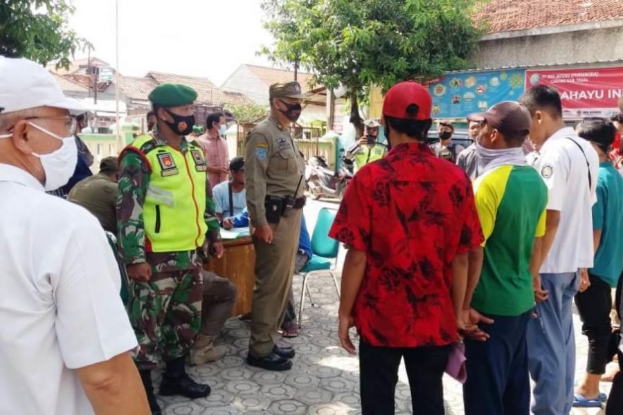 Operasi Yustisi Di Wilayah Kecamatan Bojong