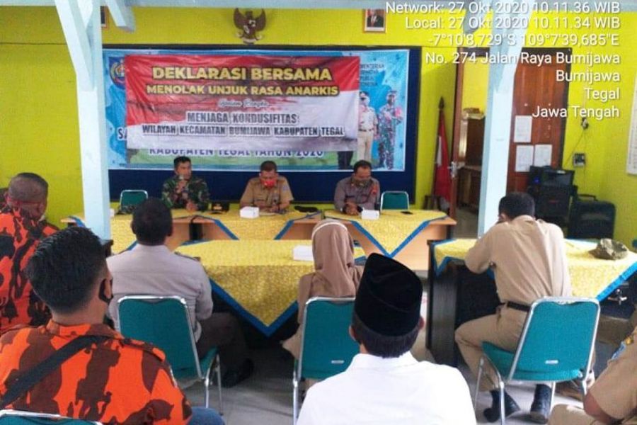 Deklarasi Komponen Masyarakat Kecamatan Bumijawa Tolak Unjuk Rasa Anarkis