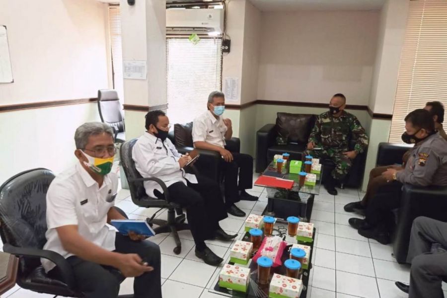 Rakor Bidang Data Dan Informasi Penanganan Covid – 19 Kota Tegal Dihadiri Ws Pasiops Kodim