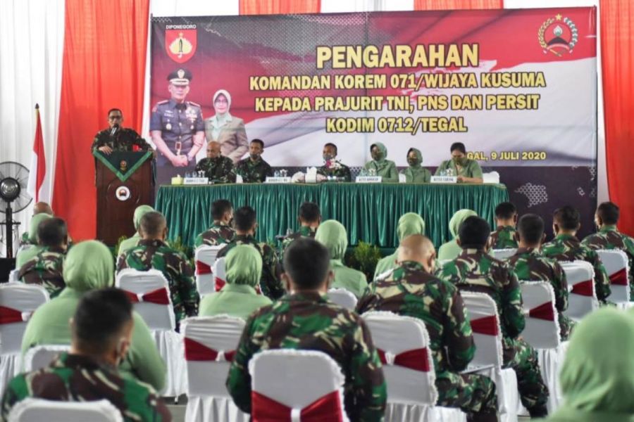 Danrem 071/Wijayakusuma Kunjungi Kodim 0712/Tegal