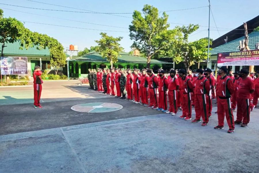 Kodim Tegal Laksanakan Apel Pagi Sebelum Olahraga Bersama