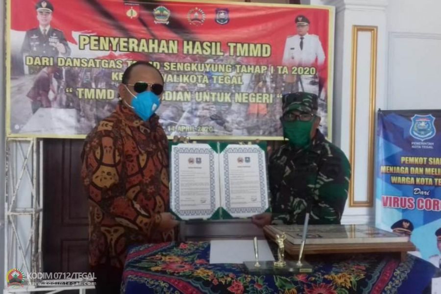 TMMD Sengkuyung Tahap I  Tahun 2020 Kodim Tegal Resmi  Ditutup