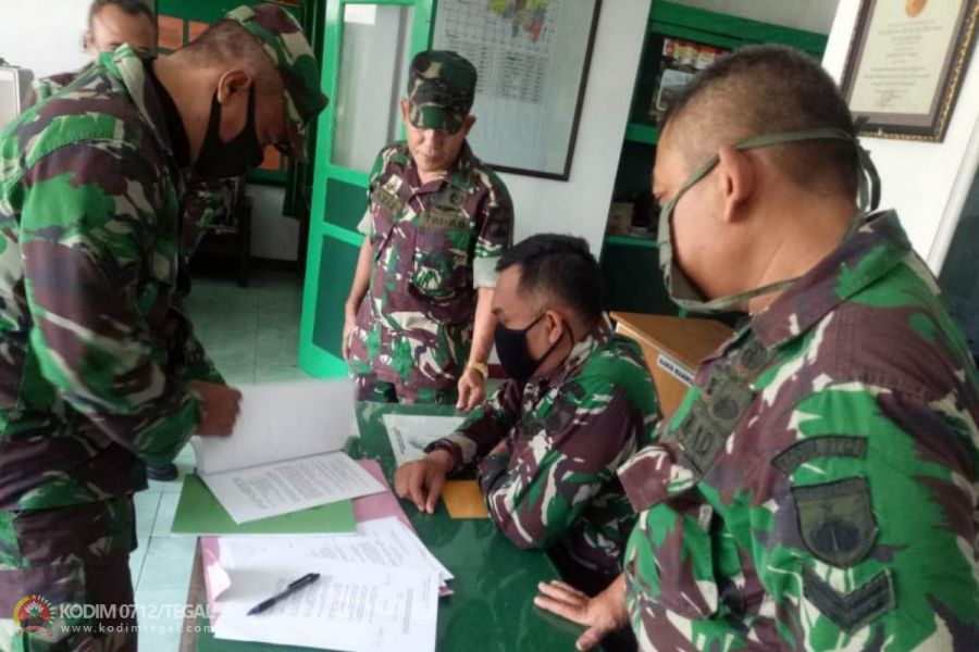 Kasdim Tegal Pimpin Langsung Pemeriksaan Talak Binter Koramil 06/Kramat