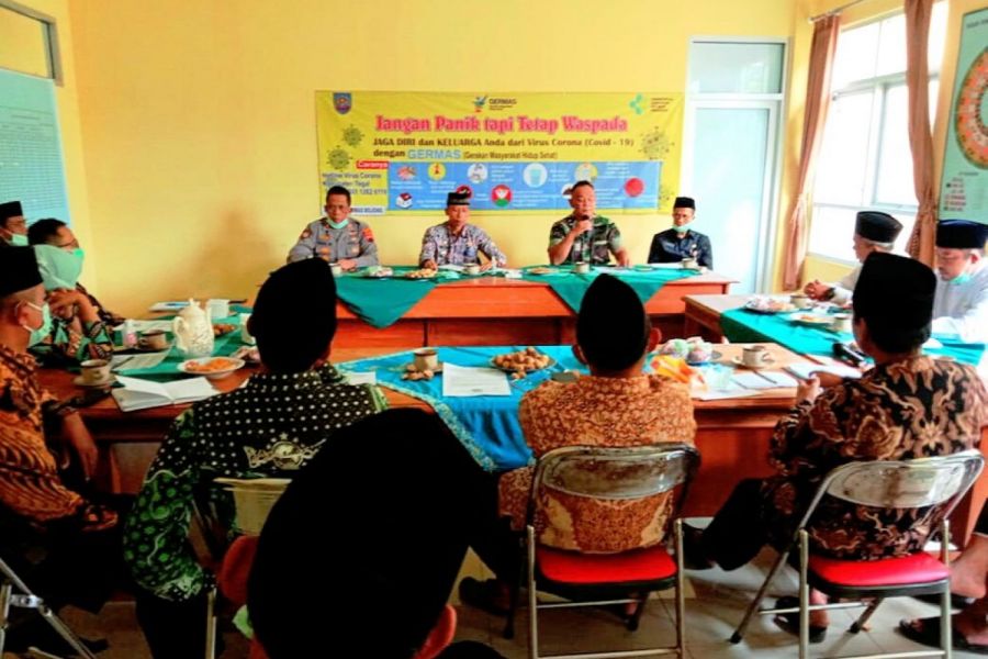 Danramil Hadiri Rakor Pelaksanaan Sholat Jumat Di Wilayah Kecamatan Bojong