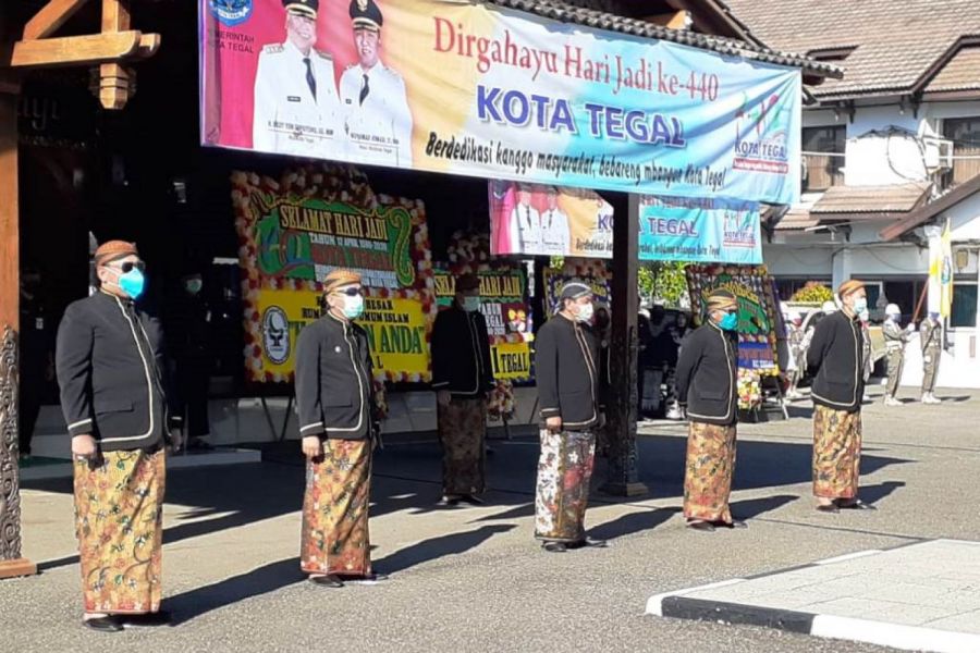 Kasdim Tegal Hadiri Peringatan Hari Jadi Kota Tegal Ke - 440 Tahun 2020