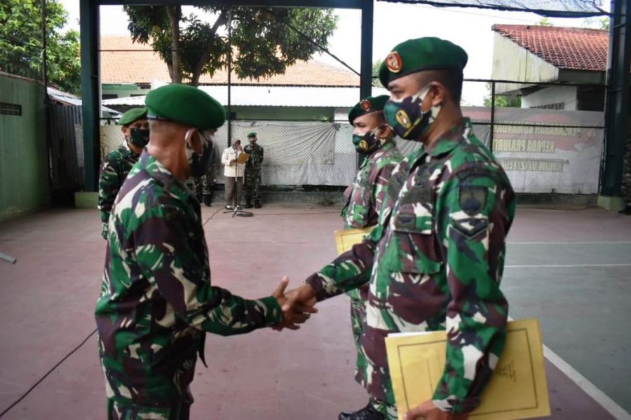 Pelepasan Satgas Apter Ke Kodam XVIII/Kasuari Oleh Kasdim Tegal
