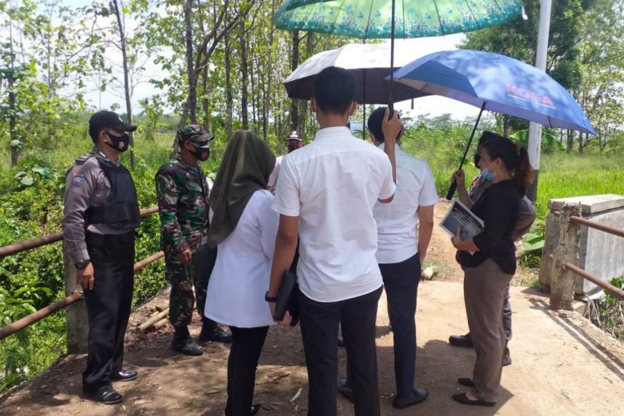 Danramil Lebaksiu Monitoring Kunjungan Kerja Dirjen Kementerian ATR