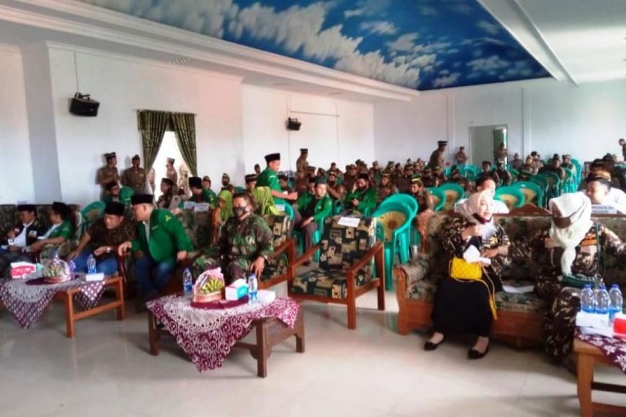 Babinsa Hadiri Pelantikan Dan Pengukuhan Satkorcab Banser Dan LBH GP Ansor Kab Tegal