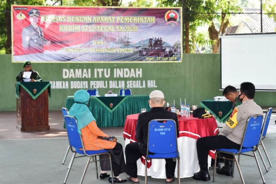 Kodim Tegal Gelar Komsos Dengan Apem Kota Dan Kabupaten Tegal