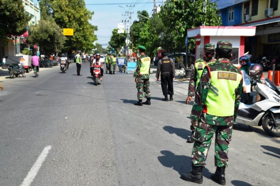 Kodim 0712/Tegal Dilibatkan dalam Operasi Yustisi Di Kabupaten Tegal