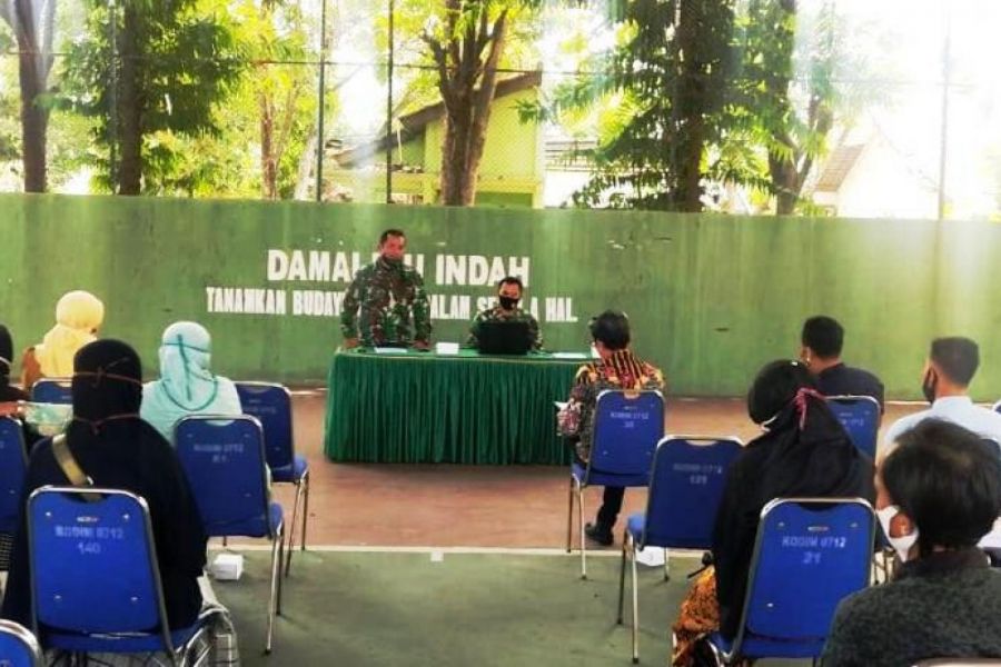 Persiapan Lomba Desain Masker Menyambut HUT ke-75 TNI Tahun 2020