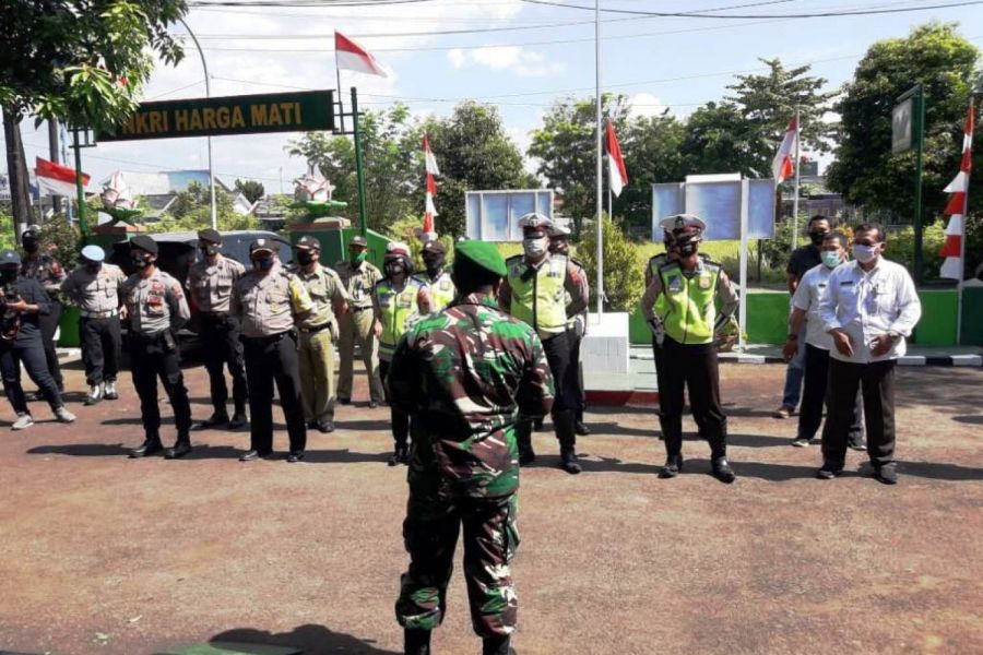 Apel Kesiapan Operasi Yustisi Di Laksanakan Di Halaman Koramil 02/Tegal Timur