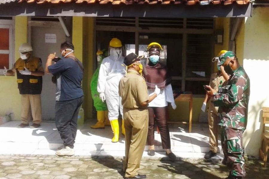 Danramil Pangkah Hadiri Pelaksanaan Rapid Test Oleh Puskesmas Penusupan