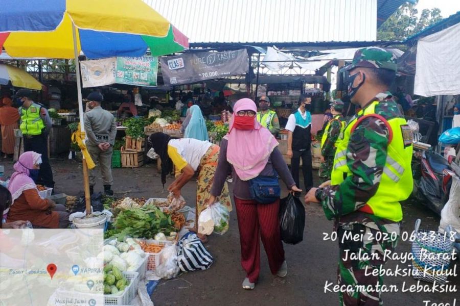 Pelda Firmansyah Pimpin Patroli Gugus Tugas Percepatan penanganan Covid 19 Kecamatan Lebaksiu