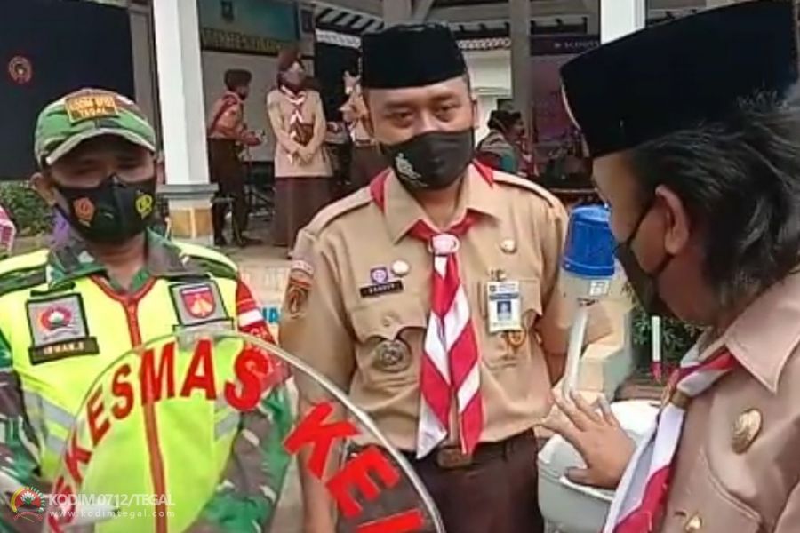Danramil 02/Tegal Timur Apresiasi Inovasi Edukasi Covid 19 KESI