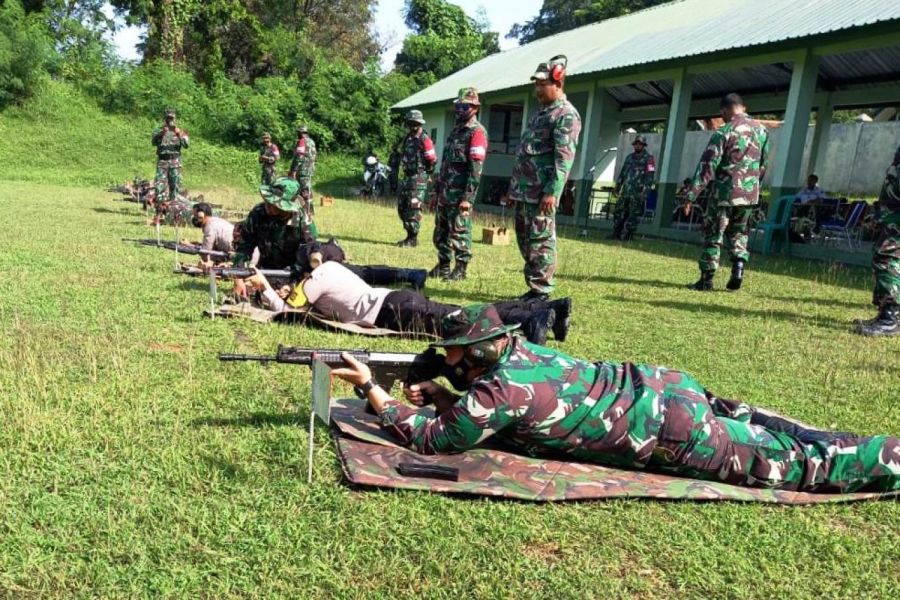 Memupuk Soliditas dan Sinergitas TNI – Polri, Kodim Tegal Gelar Latihan Menembak Bersama