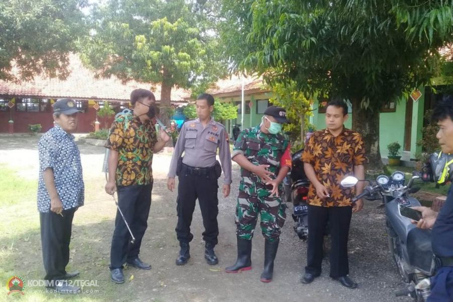 Koramil 18/Pagerbarang Terus Lakukan Sosialisasi Cegah Corona