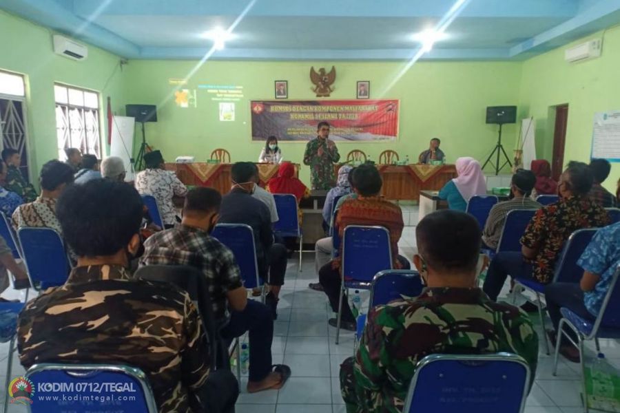 Pererat Silaturahmi, Koramil 14/Slawi Gelar Komsos Dengan Komponen Masyarakat