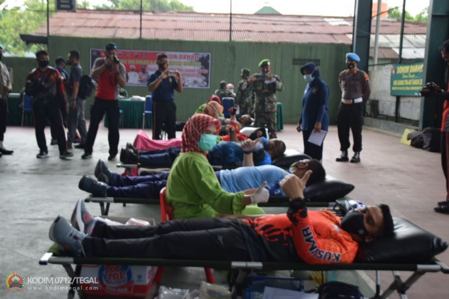 Setetes darah untuk kemanusiaan, Kodim 0712/Tegal Gelar Donor Darah