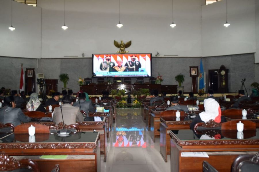 Kasdim 0712/Tegal Hadiri Rapat Paripurna DPRD Kabupaten Tegal
