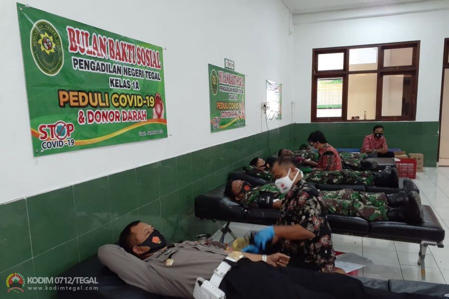Bulan Bakti Sosial, Pengadilan Negeri Tegal Gelar Donor Darah