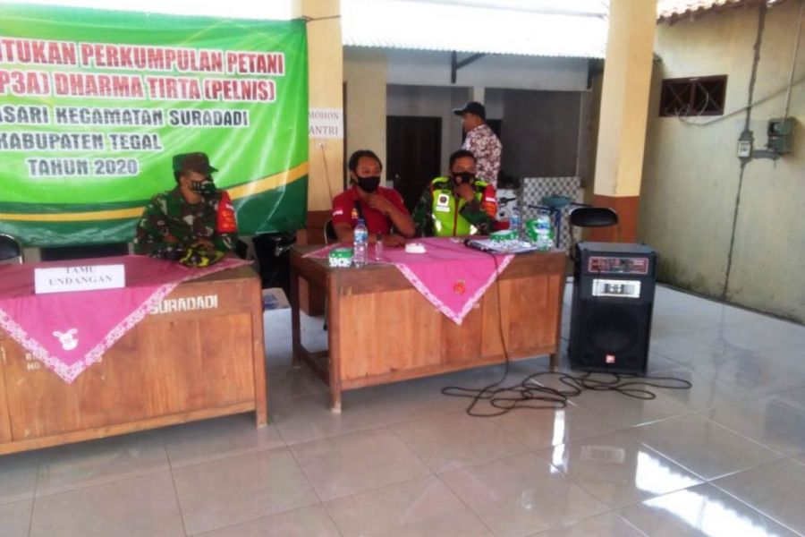 Danramil Monitor Pemilihan Ulu – Ulu Desa Harjasari Kecamatan Suradadi