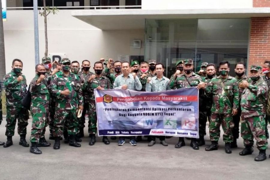 28 Personil Kodim 0712/Tegal Mengakhiri Masa Belajar Di Poltek Harber