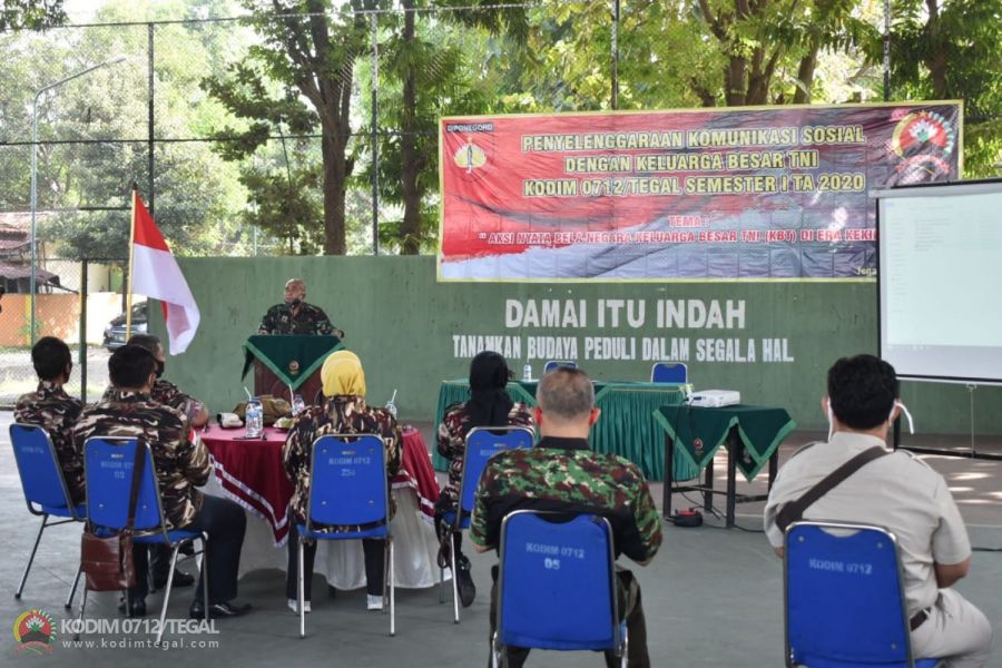 Kodim Tegal Melaksanakan Silaturohmi bersama Keluarga Besar TNI