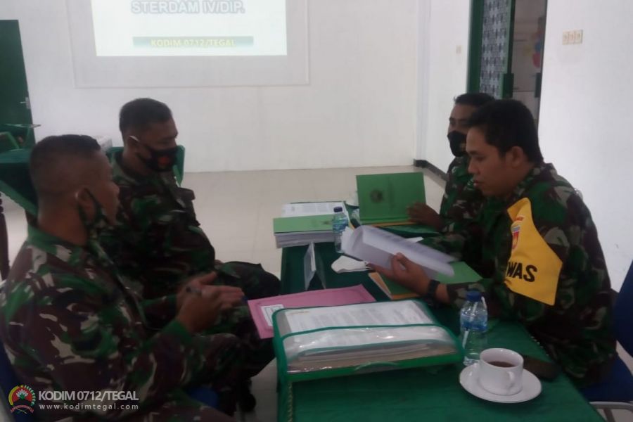 Dandim Tegal Sambut Tim Wasev Sterdam IV/Dip di Markas Kodim 0712/Tegal