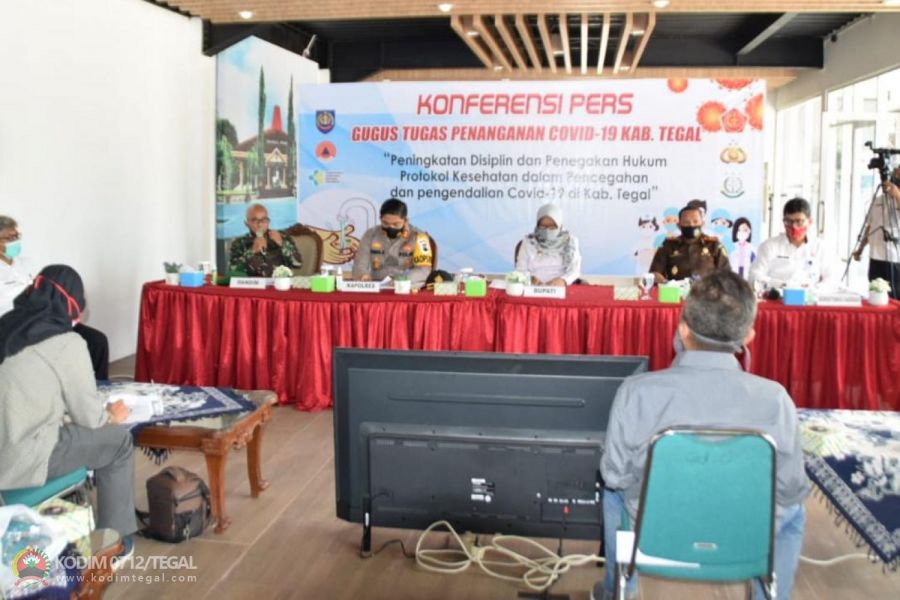 Konferensi Pers Gugus Tugas Penanganan Covid-19 Di Kab Tegal