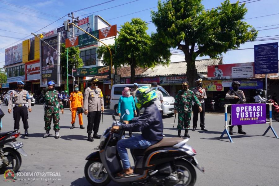 Pencanangan Dan Operasi Penegakan Perbup Tegal no 62 Tahun 2020